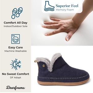 Dearfoams men’s Alpine Brixen indoor/outdoor memory foam slippers